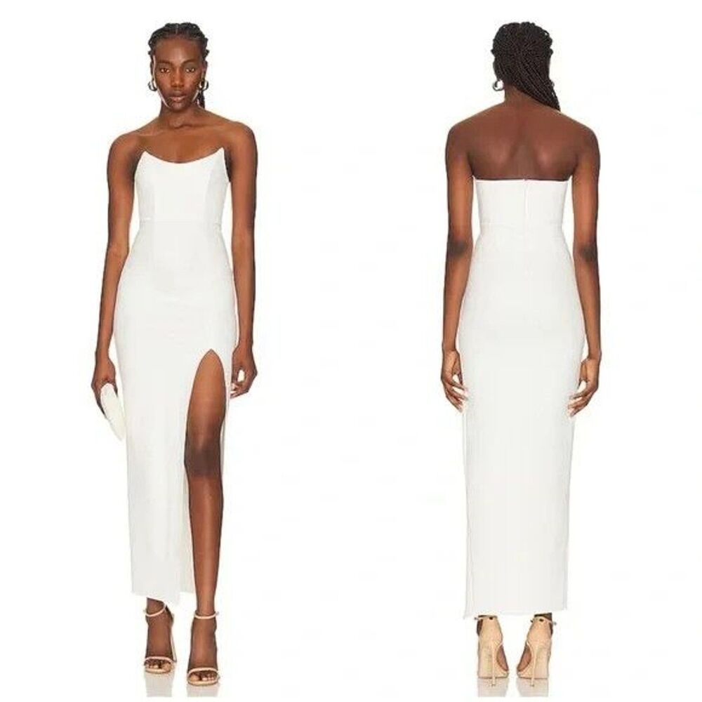 Revolve Superdown Ryleigh Strapless Maxi Dress M NWT Revolve Bridal Evening Glam
